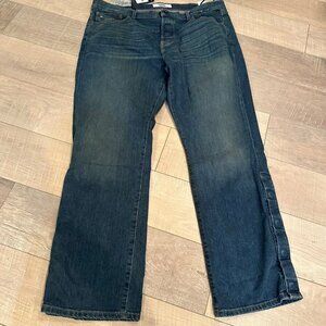 Tommy Hilfiger Mens Relaxed Fit Snap adaptable Jeans 40W x 32L NEW